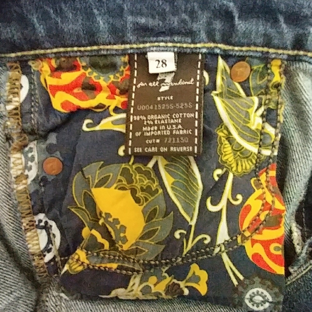 7 FAM Organic Cotton Gwenevere Spr Skny Jns sz28 - Picture 7 of 8